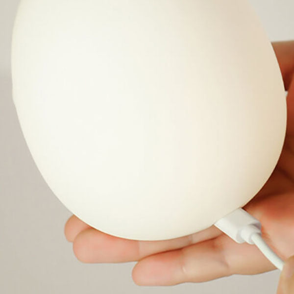 Cartoon Egg Silicone Kids Table Lamp