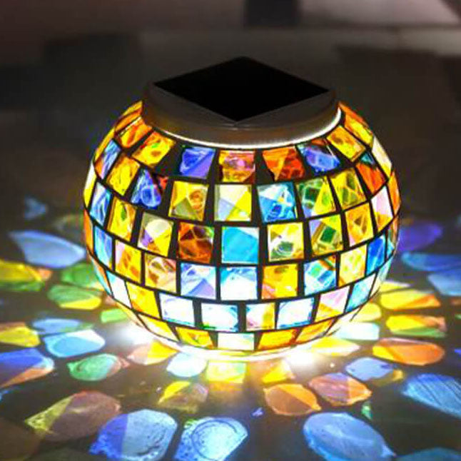Tiffany Solar Mosaic Outdoor Light