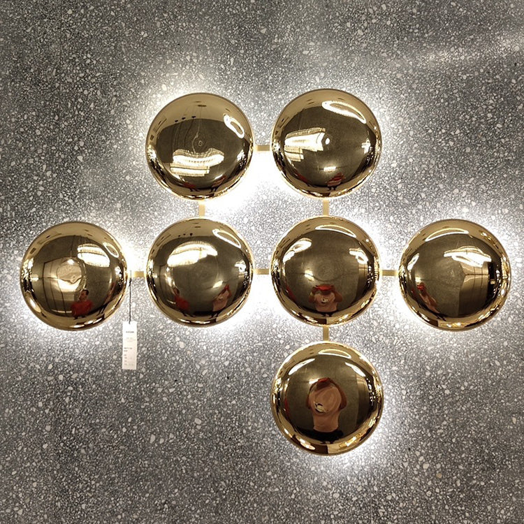 Titanium Round Circle 10/14/24 14-Light Wall Lamp