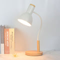 Iron Round Wood Home Table Lamp