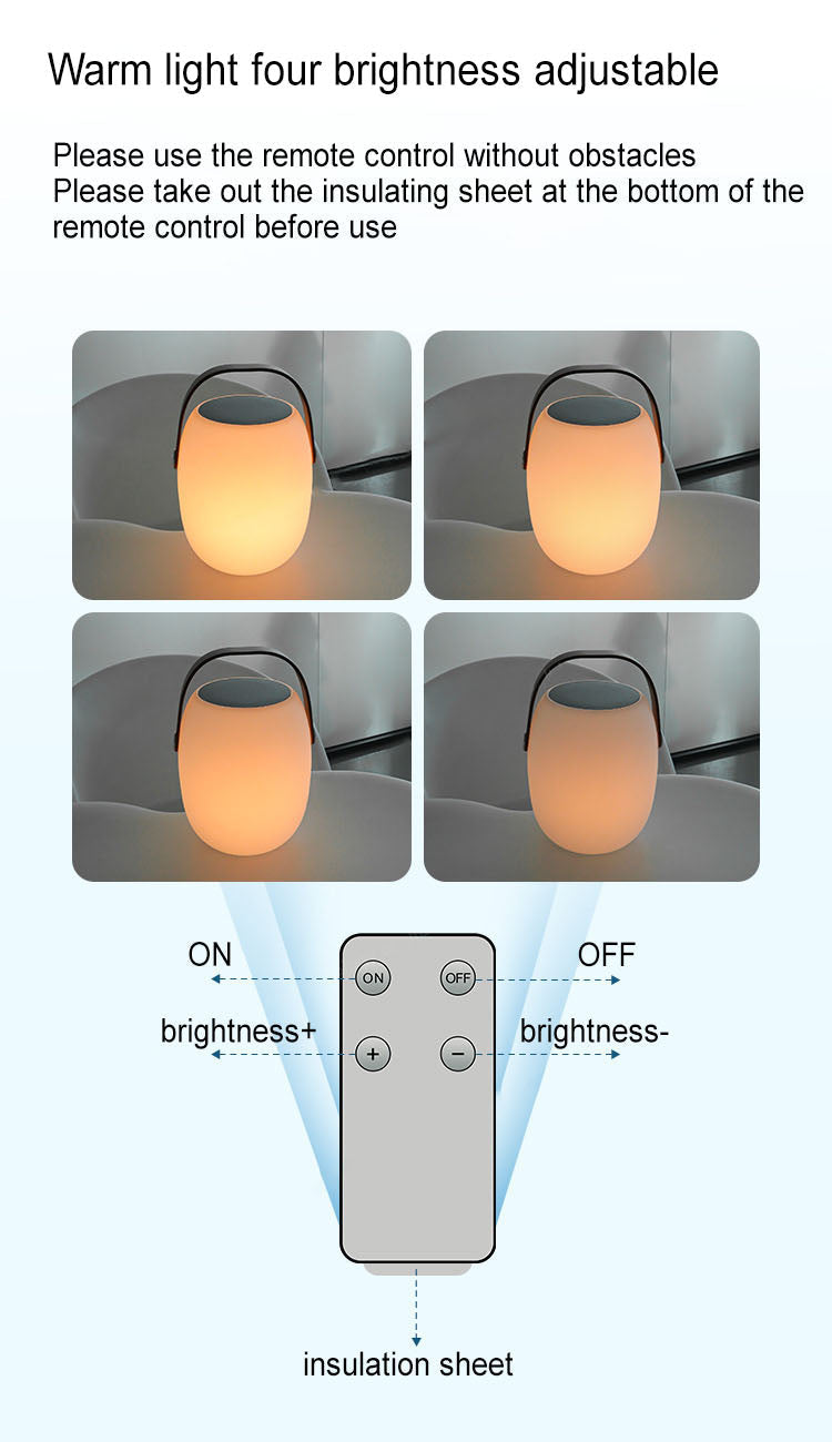 PE Portable Basket Decorative Outdoor Light
