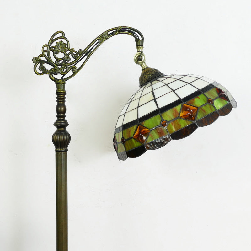 Traditional Tiffany Stained Glass Floor Lamp