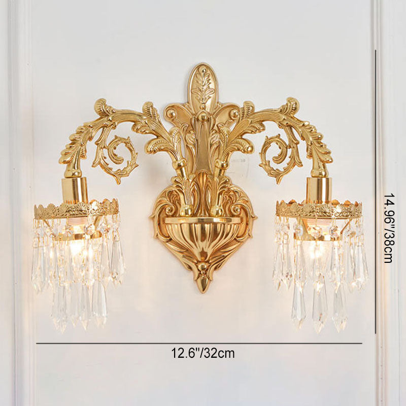 All-Copper Branch Bedroom Wall Lamp