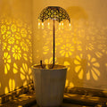 Iron Colorful Umbrella Hollow Outdoor Light