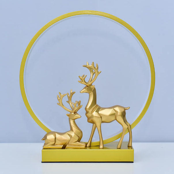 Circle Deer Night Table Lamp