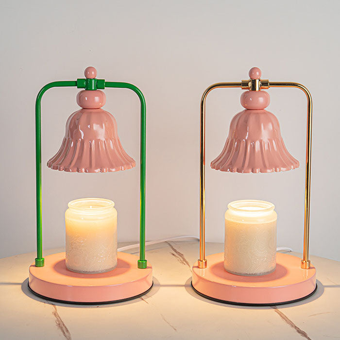 Iron Pink Flower Design Table Lamp