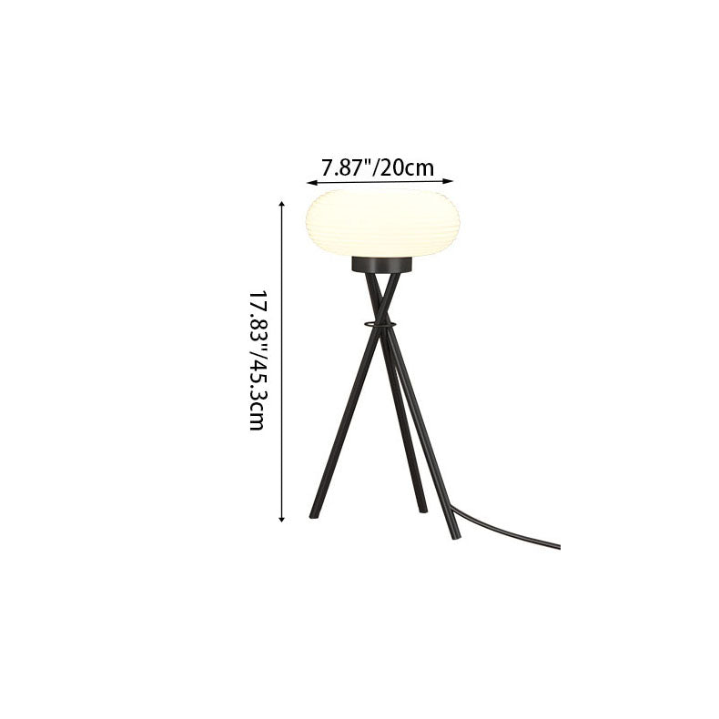 Round Tripod Iron Acrylic Table Lamp