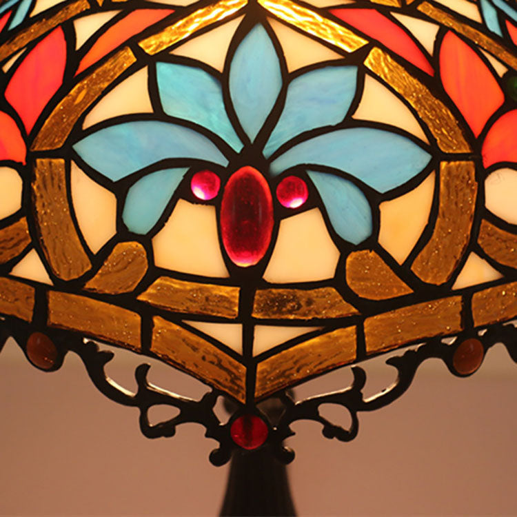 Resin Zinc Alloy Glass Table Lamp
