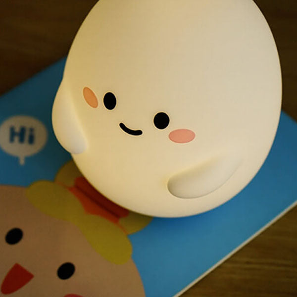 Cartoon Egg Silicone Kids Table Lamp