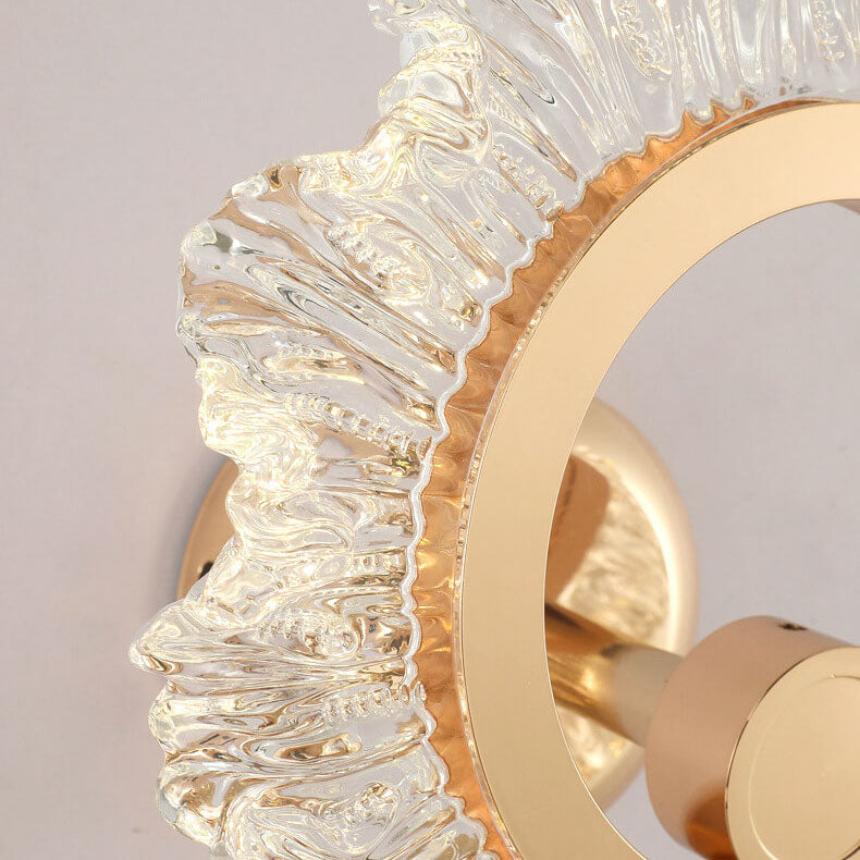 Acrylic Sunflower Shape Iron Wall Lamp