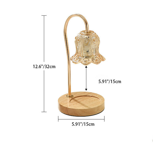 Solid Wood Lily Valley Table Lamp