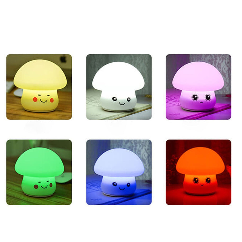 Cartoon Mushroom Silicone Night Table Lamp
