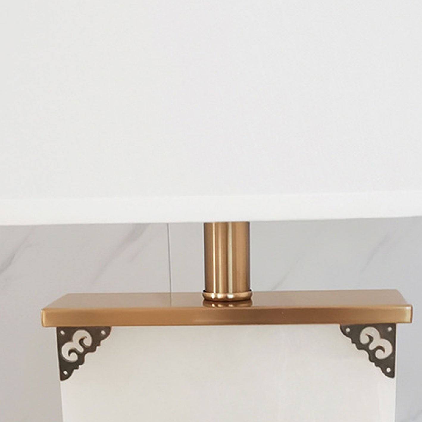 Lucite Copper Table Lamp