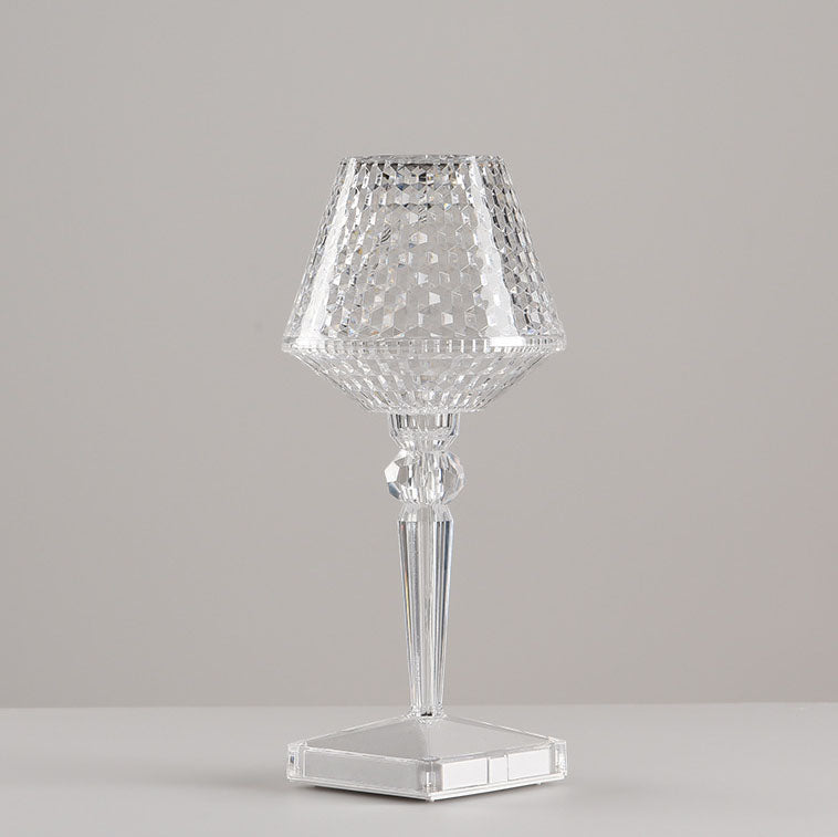 Crystal Wine Glass Acrylic Table Lamp