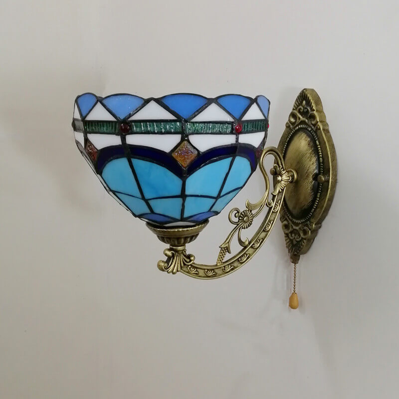 Resin Glass Flower Shape Wall Lamp