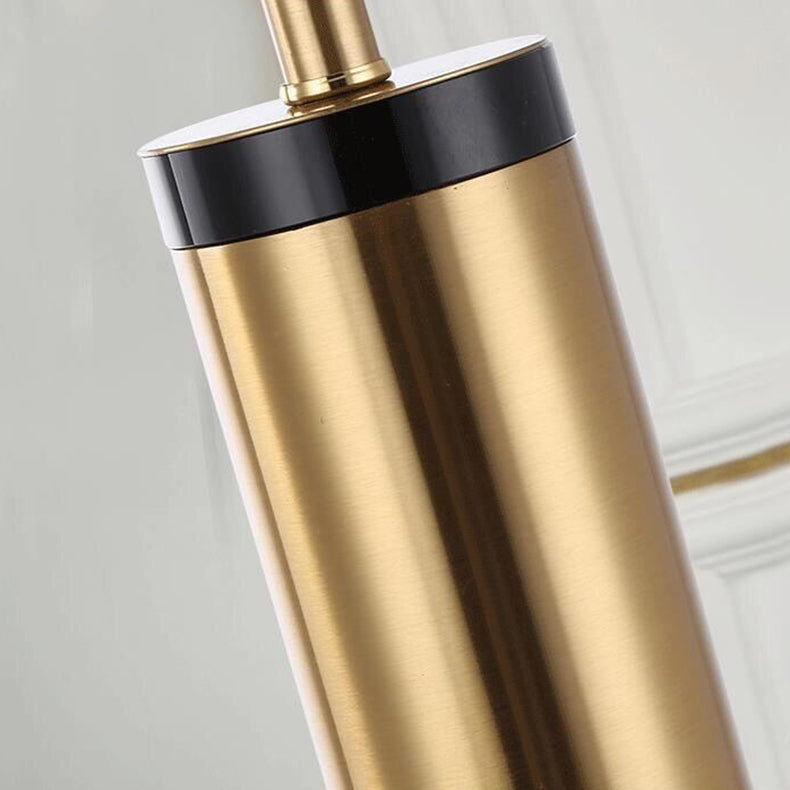 Cylinder Iron Fabric Living Table Lamp