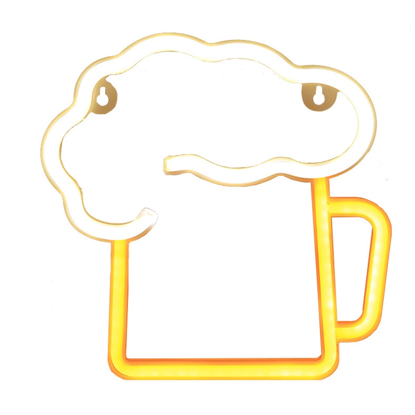 Neon Beer Mug Battery/USB Floor Lamp
