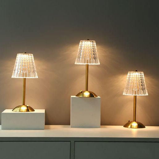 Diamond Crystal Acrylic Metal Table Lamp