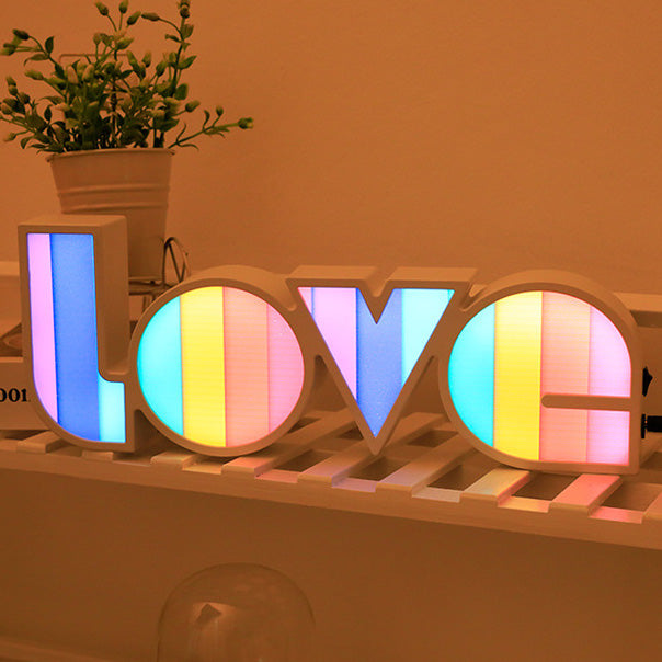 PS LOVE Letter Bedroom Table Lamp