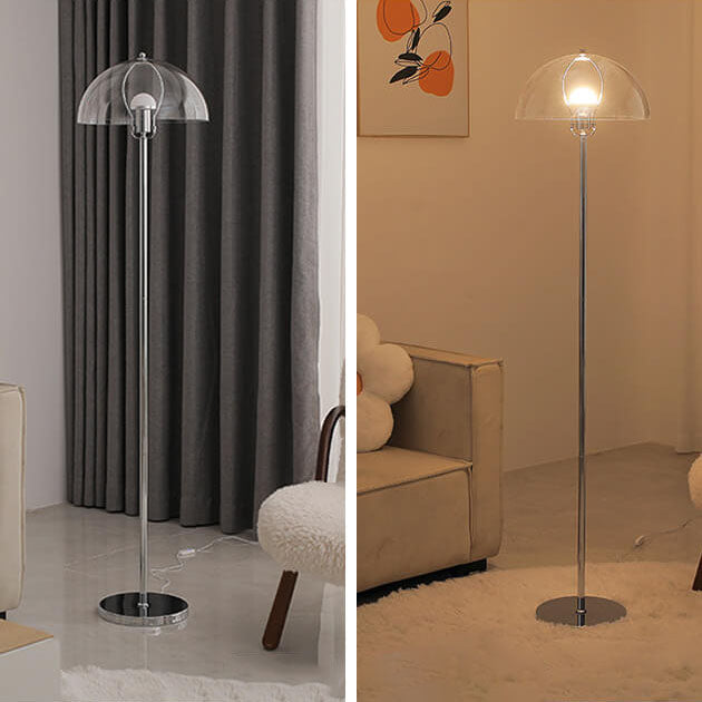 Nordic Vintage Acrylic Clear Floor Lamp