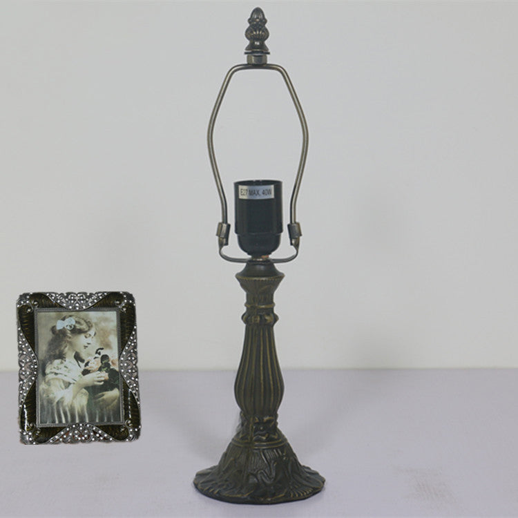 Rose Flower Stained Glass Table Lamp