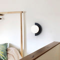 Glass Spherical Colorful Semicircle Wall Lamp