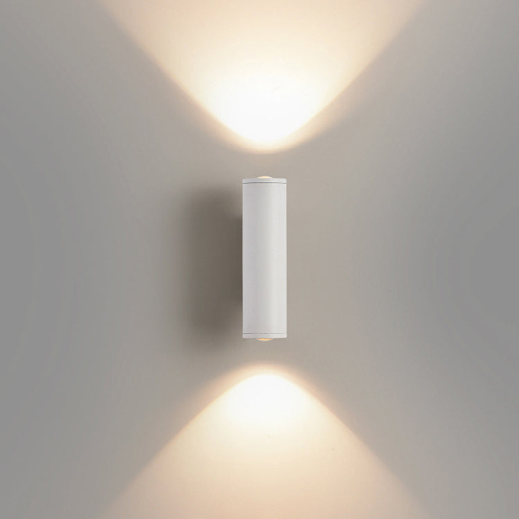 Cylinder Iron Aluminum Bedroom Wall Lamp