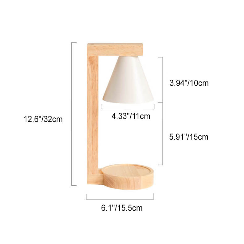 Cone Hardware Log Melting Table Lamp