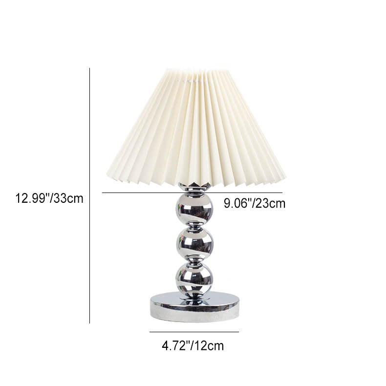 Cone Round Hardware Fabric Table Lamp