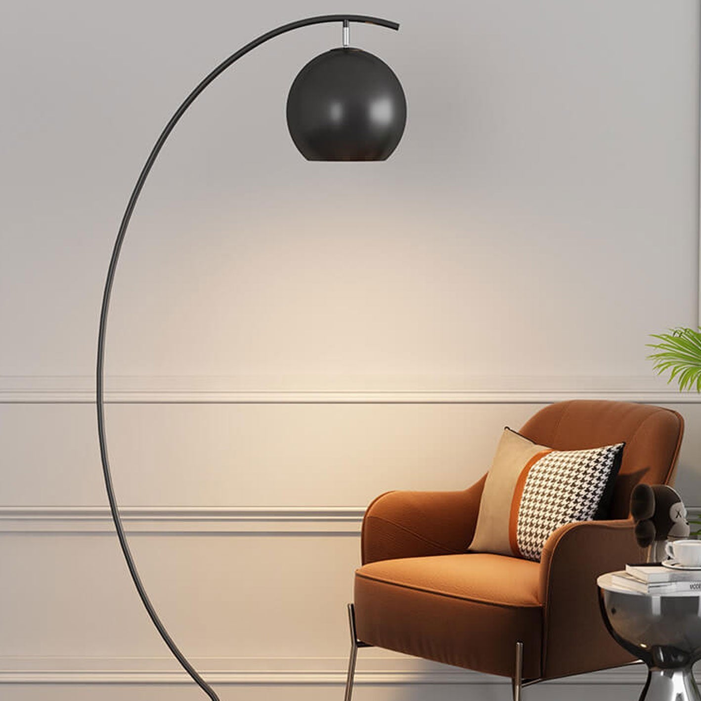 Nordic Minimalist Curved Line Floor Lamp