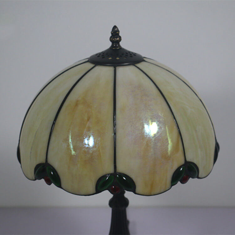 Beige Green Gem Dome Table Lamp