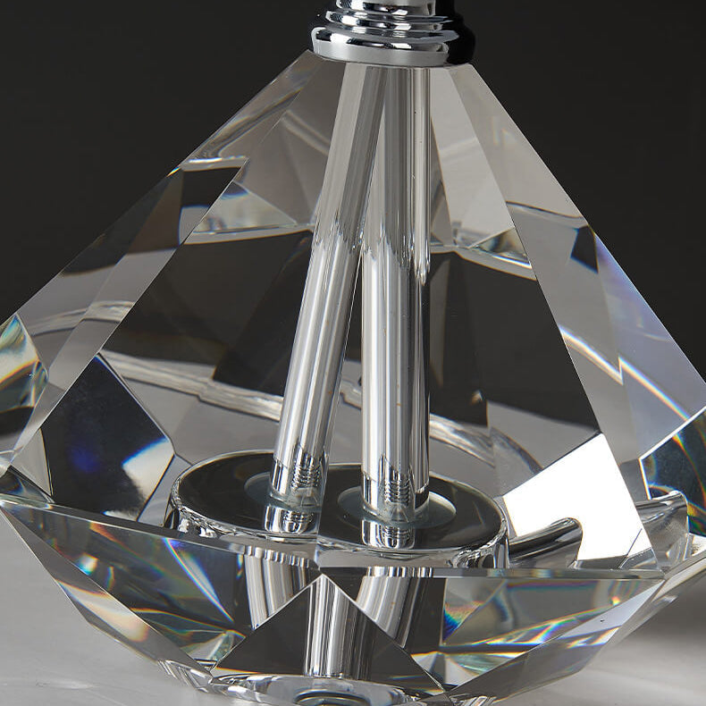 Crystal Fabric Table Lamp