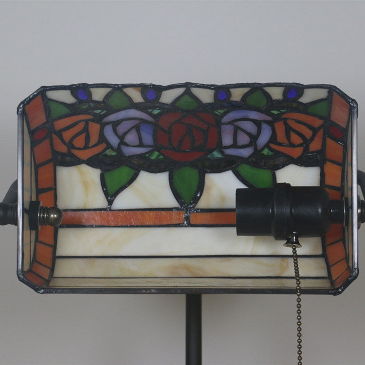 Rectangle Rose Zinc Alloy Table Lamp