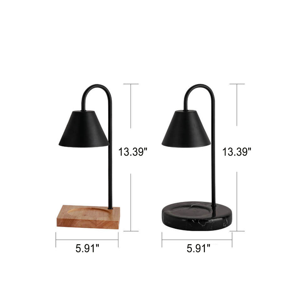 Solid Marble Cone Melting Table Lamp