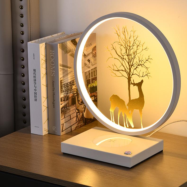 Decorative Tree Deer's Mobile Table Lamp