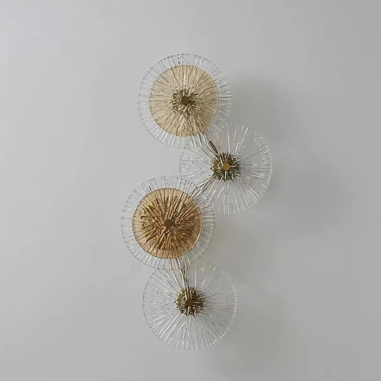 Glass Lotus Leaf Shape Wall Lamp