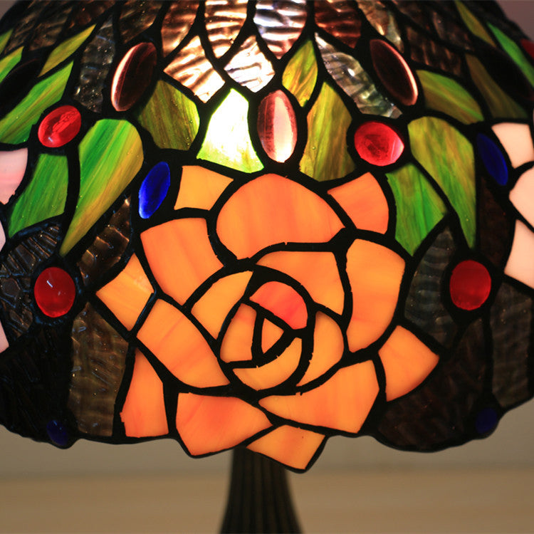 Bloom Floral Stained Glass Table Lamp