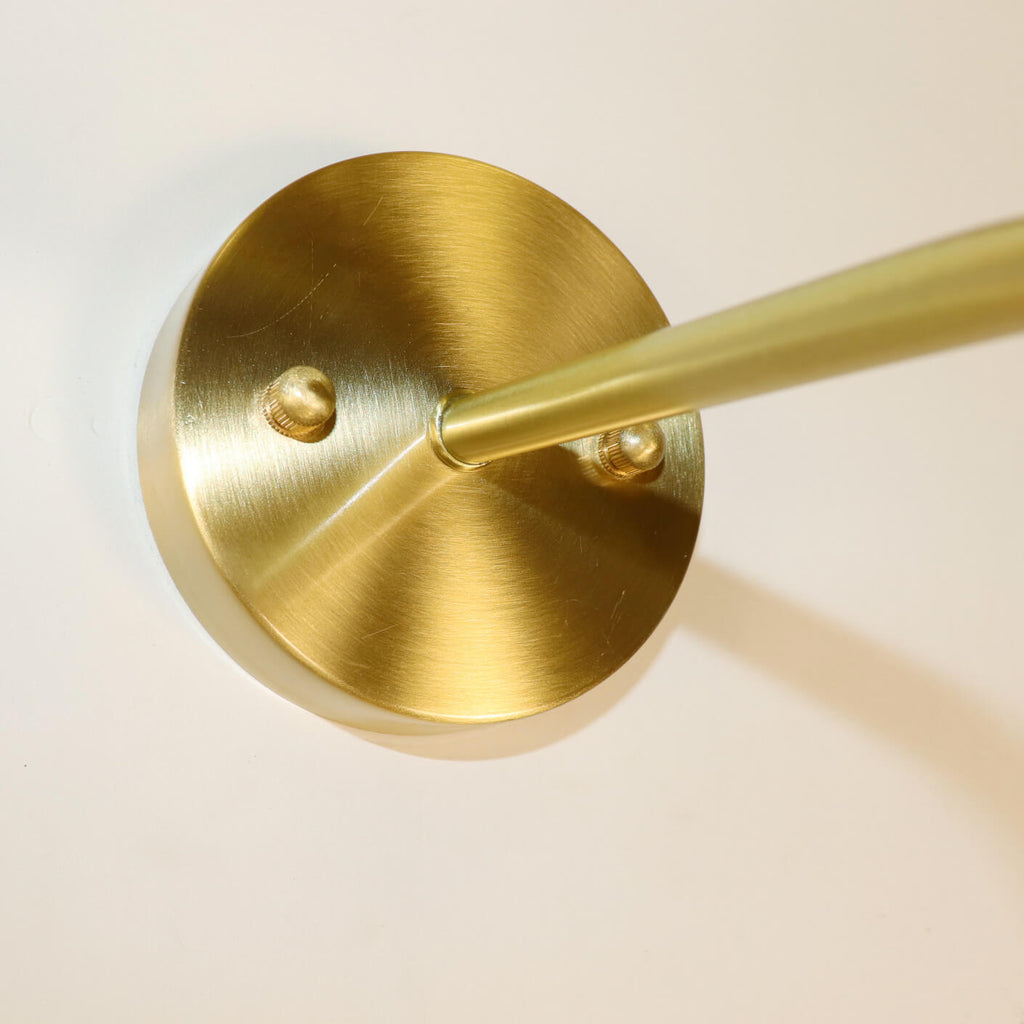 Brass Crystal Glass Wall Lamp