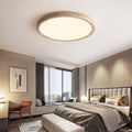 Round Yellow Travertine Acrylic Wall Lamp