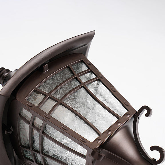 Aluminum Glass Cone Cylinder Outdoor Light