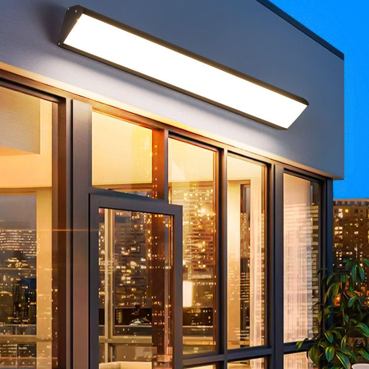 Rectangular Aluminum PC Patio Outdoor Light