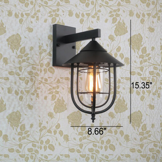 Iron Lantern Indoor Outdoor Light