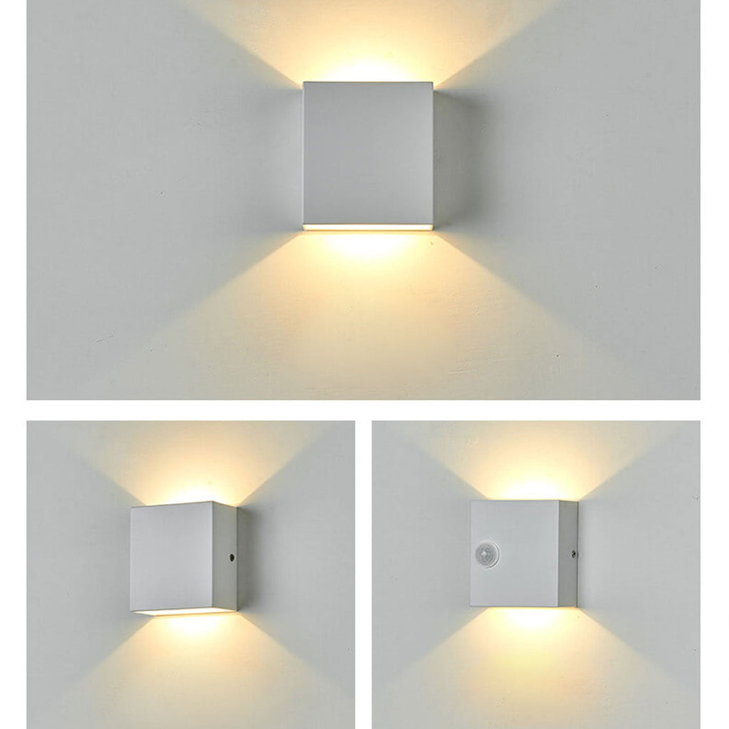 Square Body Sensor Outdoor Light