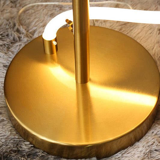 Line Iron Silicone Living Floor Lamp