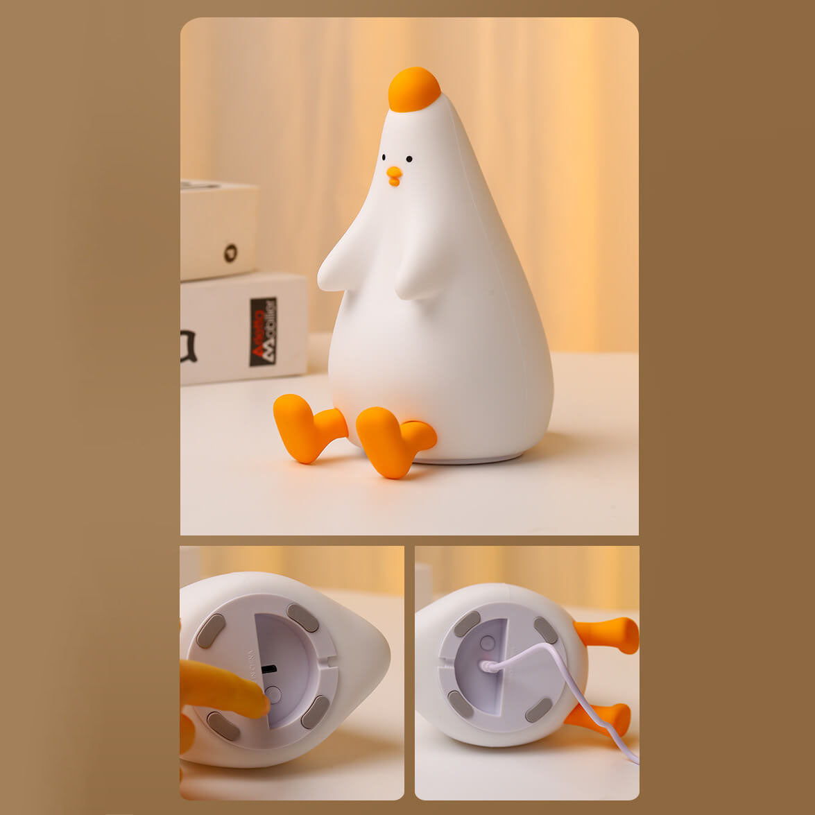 Chick Silicone Pat Night Table Lamp