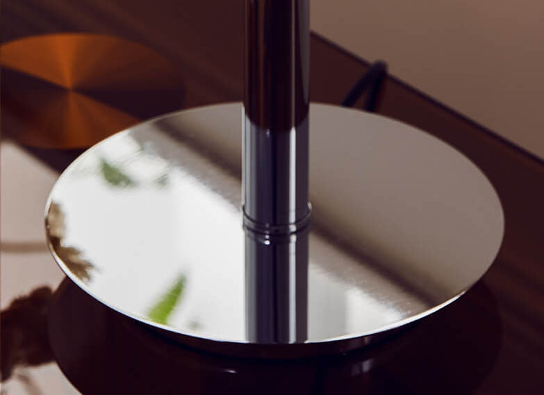 Glass Egg Tart Iron Table Lamp