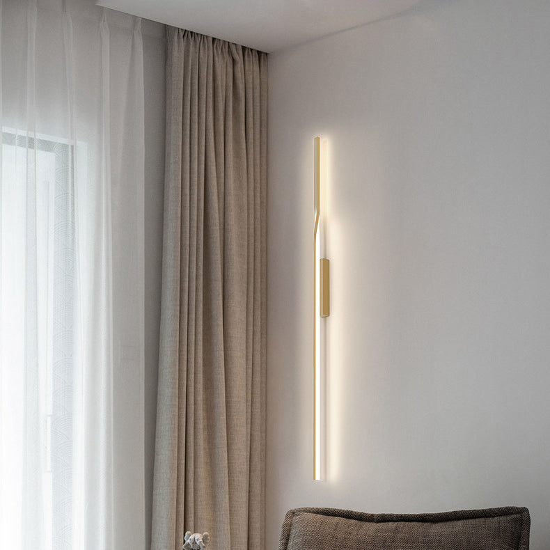 Aluminum Straight Line Silicone Wall Lamp