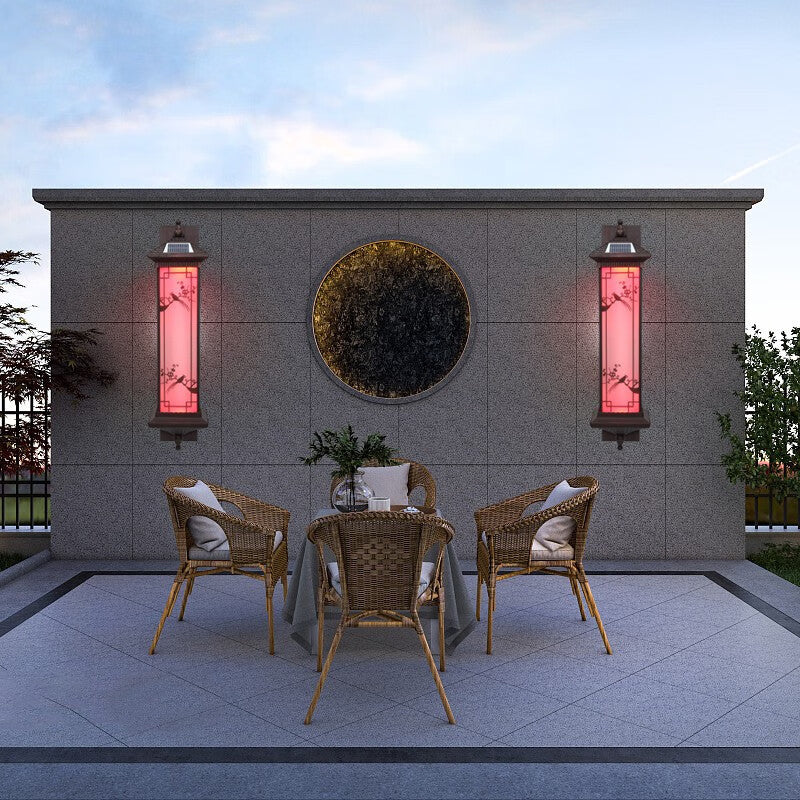 Rectangular Aluminum Glass Garden Outdoor Light