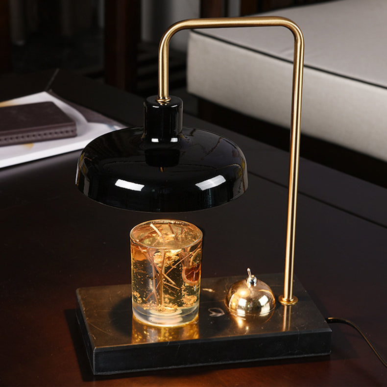 Dome Hardware Marble Melting 2-Light Table Lamp