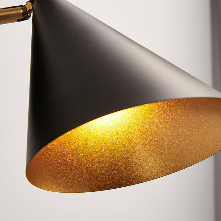 Horn Black Gold Wall Lamp